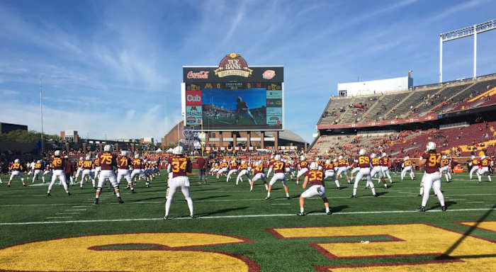The Gophers, pregame.